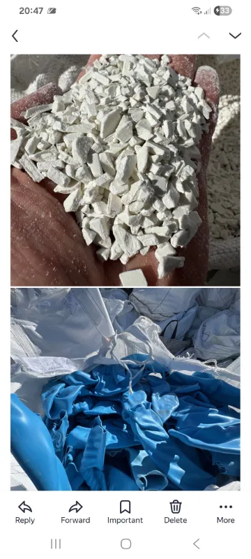 PVC Rigid lumps from pipe production